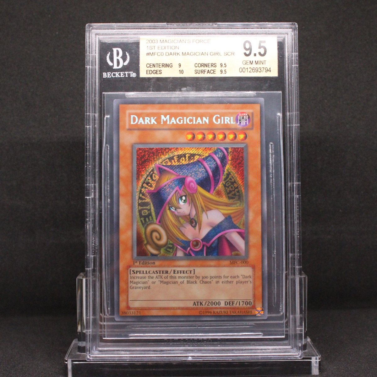 🔥 BGS 9.5 GEM MINT 1ST EDITION DARK MAGICIAN GIRL | MAGICIAN'S FORCE MFC-000🔥 – Photo 1