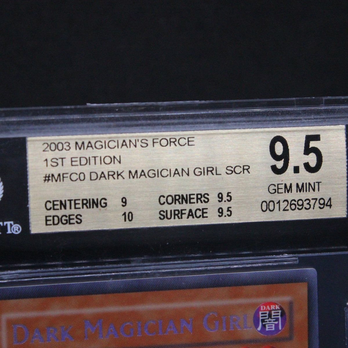 🔥 BGS 9.5 GEM MINT 1ST EDITION DARK MAGICIAN GIRL | MAGICIAN'S FORCE MFC-000🔥 – Photo 2
