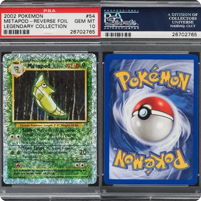 🔥 PSA 10 GEM MINT METAPOD REVERSE HOLO | LEGENDARY COLLECTION 54/110 🔥